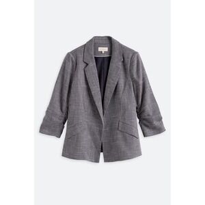 Skies Are Blue Navy Plaid Blazer Jacket Women's Size XL New With Tags